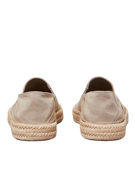 Alpargatas Calvin Klein Espadrille beige para homem.