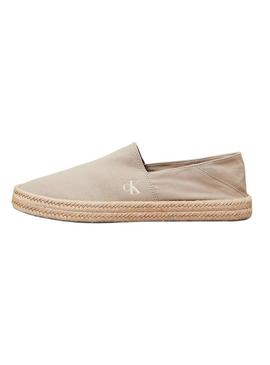 Alpargatas Calvin Klein Espadrille beige para homem.