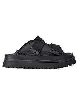 Sandálias UGG GoldenGlow Slide preto para menino e menina