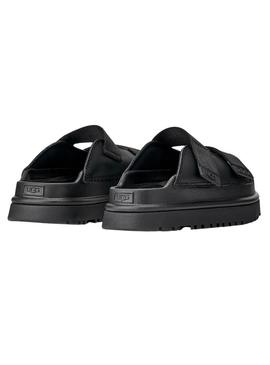 Sandálias UGG GoldenGlow Slide preto para menino e menina