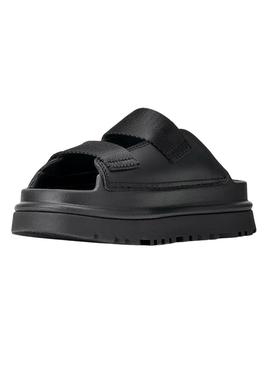 Sandálias UGG GoldenGlow Slide preto para menino e menina