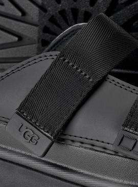 Sandálias UGG GoldenGlow Slide preto para menino e menina