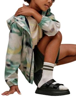 Sandálias UGG GoldenGlow Slide preto para menino e menina