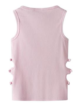 Camiseta Name It Holutti rosa para menina.