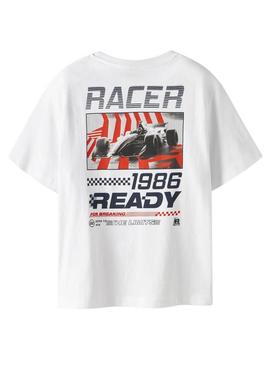 Camiseta Name It Hold branca para criança.