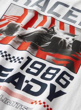 Camiseta Name It Hold branca para criança.