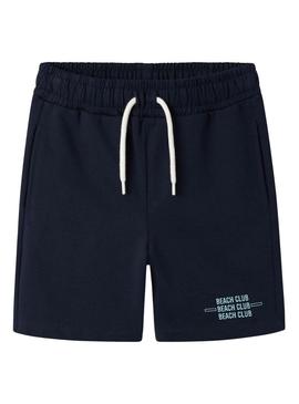 Bermuda Name It Henlo Regular marinho para menino