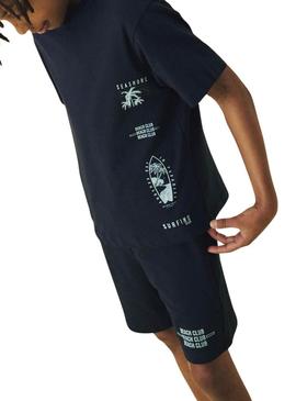 Bermuda Name It Henlo Regular marinho para menino