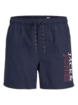 Fato de banho Jack and Jones Maui Double azul para menino