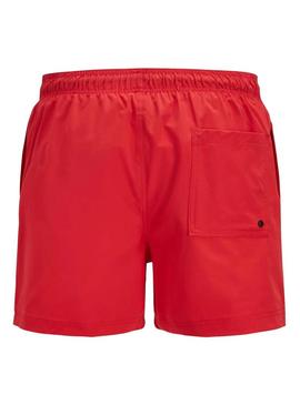 Fato de banho Jack And Jones Maui vermelho para criança.