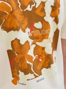Camiseta Jack And Jones Varenna Pintada bege Criança