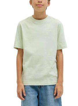 Camiseta Jack And Jones Varenna Pintada verde criança.