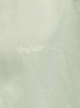 Camiseta Jack And Jones Varenna Pintada verde criança.