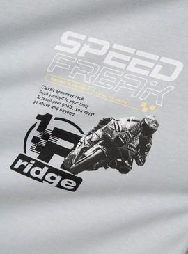 Camisa Name It Hold regular cinza para menino