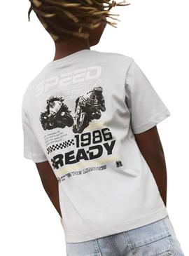 Camisa Name It Hold regular cinza para menino