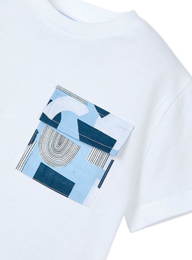 T-Shirt Mayoral Weekend Vibes Branco para Menino