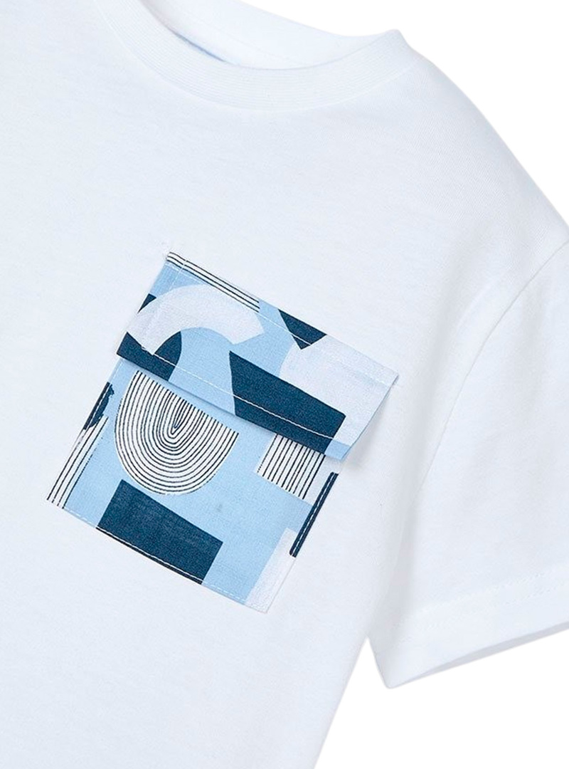 T-Shirt Mayoral Weekend Vibes Branco para Menino