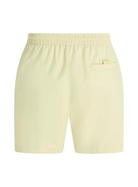 Calção amarelo com logo da Calvin Klein para homem.