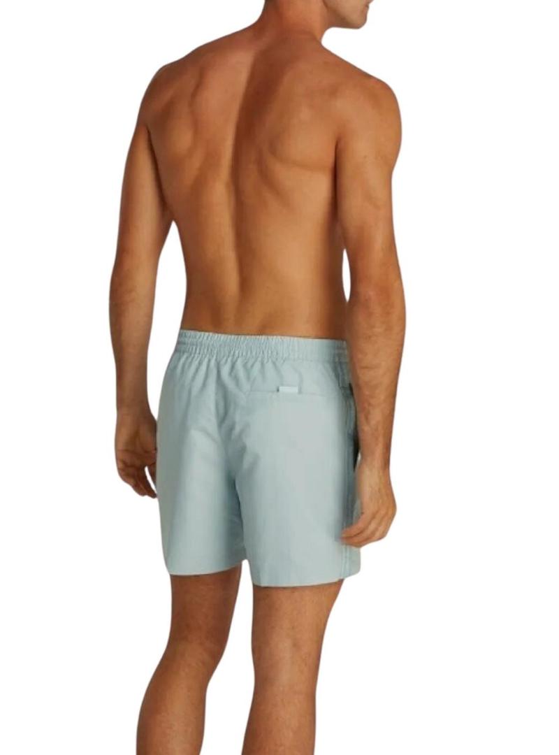  Fato de banho Calvin Klein com fita logo turquesa para homem