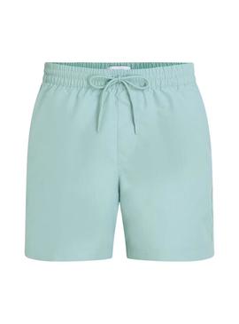  Fato de banho Calvin Klein com fita logo turquesa para homem