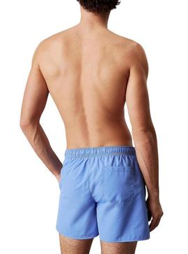 Calção Calvin Klein Monograma azul para homem
