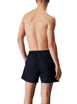Calção de banho Calvin Klein Monograma marinho para homem