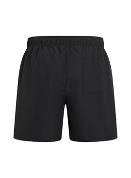  Calções de banh Calvin Klein Monogram preto para homem.