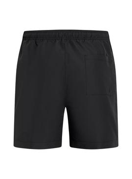 Fato de banho Calvin Klein preta com logo na frente para homem.