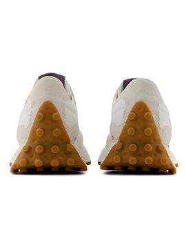 Sneakers New Balance 327 bege e roxo para mulher