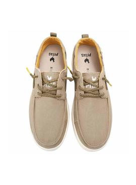 Náuticos Walkin Pitas Maui bege para homens.