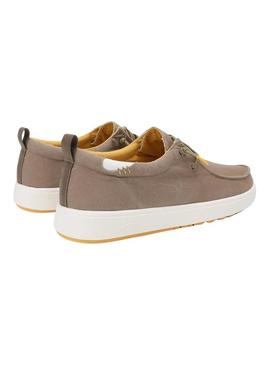 Sapatos Walkin Pitas Wallabi Biarritz taupe para homem.