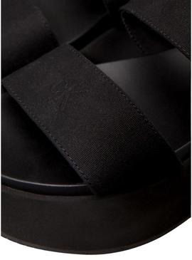 Sandálias de plataforma Calvin Klein preto para mulher.