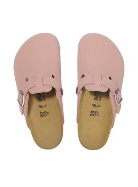 Tamancos Birkenstock Tokio rosa para menina.