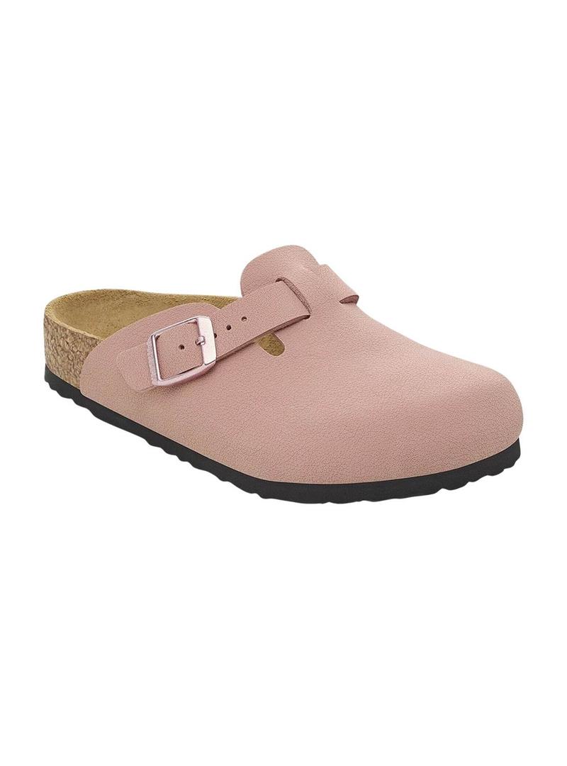 Tamancos Birkenstock Tokio rosa para menina.