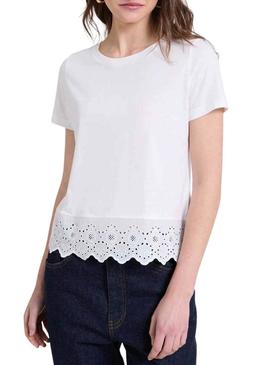 Camiseta Naf Naf Alex branca para mulher.