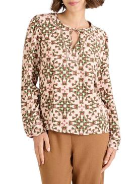 Camisa Naf Naf Losangos multicolor para mulher