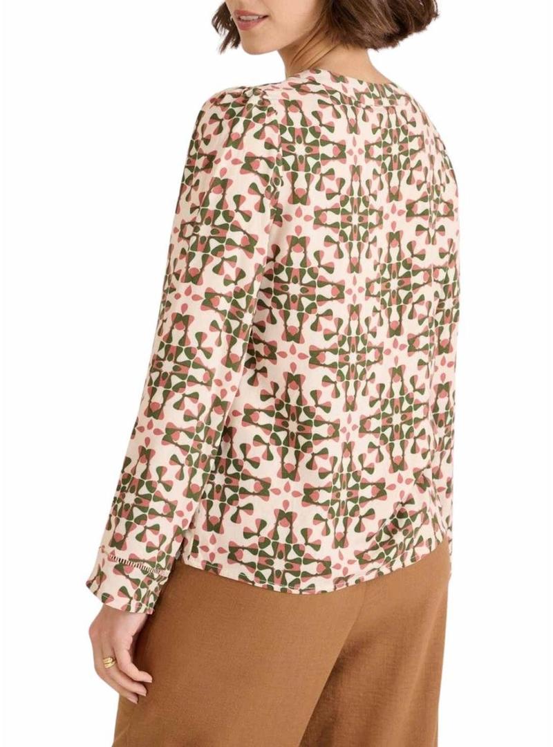 Camisa Naf Naf Losangos multicolor para mulher