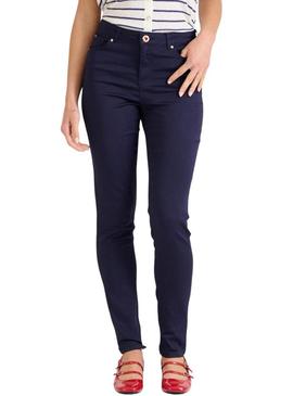 Calça justa azul marinho Naf Naf para mulher