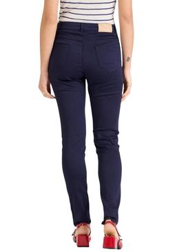 Calça justa azul marinho Naf Naf para mulher