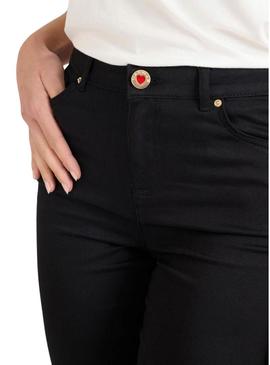 Calça justa preta Naf Naf para mulher