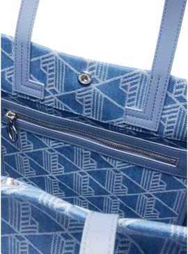 Bolsa Lacoste Shopper Heritage denim para mulheres.
