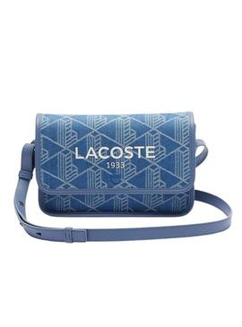 Bolsa Lacoste Jacquard Heritage denim para mulher