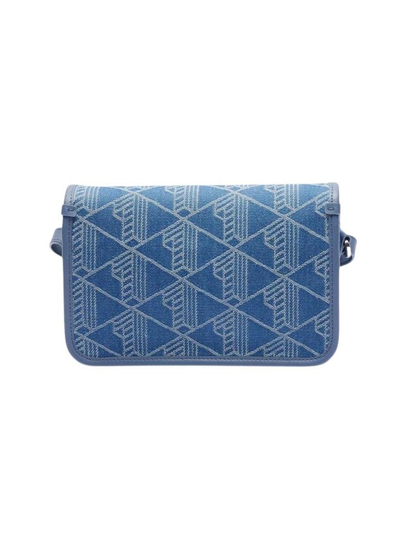 Bolsa Lacoste Jacquard Heritage denim para mulher