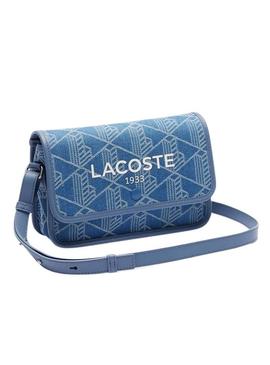 Bolsa Lacoste Jacquard Heritage denim para mulher