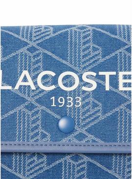 Bolsa Lacoste Jacquard Heritage denim para mulher