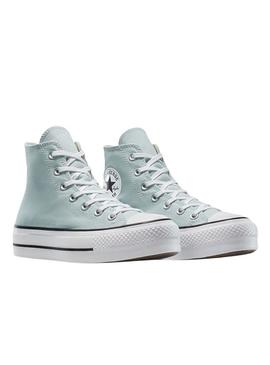 Sneaker Converse Chuck Taylor All Star plataforma azul turquesa