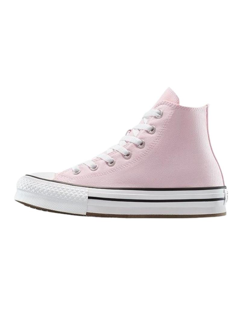 Sneakers Converse Chuck Taylor All Star plataforma rosa.