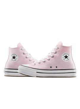 Sneakers Converse Chuck Taylor All Star plataforma rosa.
