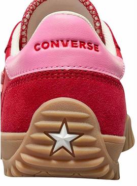 Tênis Converse Run Star rosa fúcsia.
