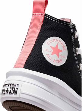 Tênis Converse Chuck Taylor Move preto para meninas.
